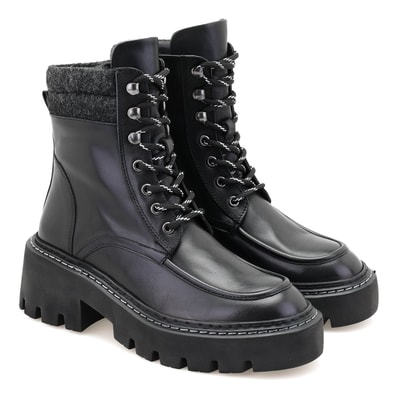 Alona Siyah Kadın Deri Bot