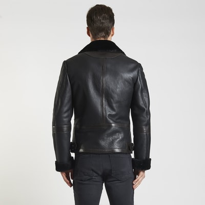 Alonso Siyah Kürklü Erkek Mont