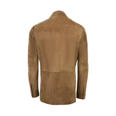 Alvise Kahve Erkek Süet Deri Ceket