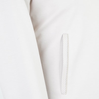 Amari Bej Kadın Deri Detaylı Kapüşonlu Sweatshirt