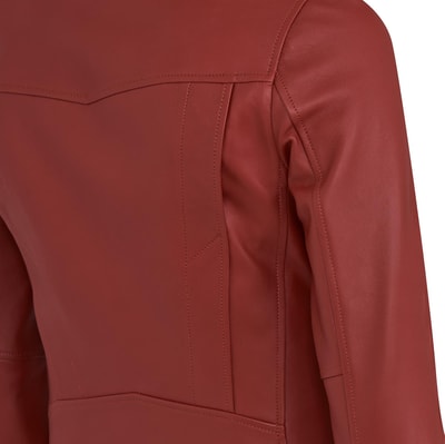 Amelia Kırmızı Kadın Biker Deri Ceket