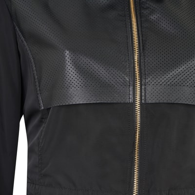 Amoura Siyah Kadın Kapişonlu Su İtici Yağmurluk