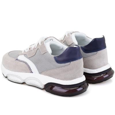 Anika Gri Erkek Deri Spor Ayakkabı