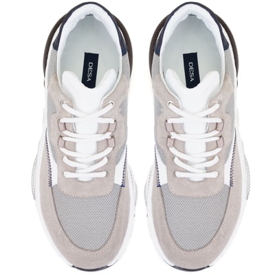 Anika Gri Erkek Deri Spor Ayakkabı