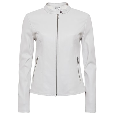 Anila Kadın Deri Streç Biker Mont