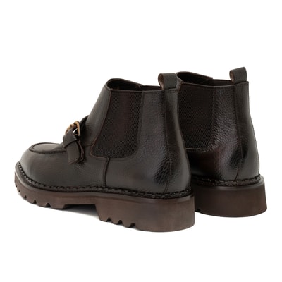 Annia Kahve Erkek Deri Bot