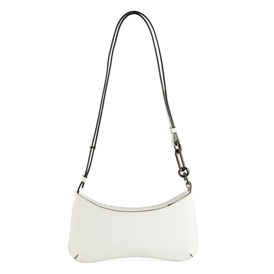 Annie Beyaz Kadın Deri Omuz Çantası