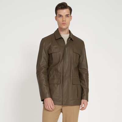 Anton Haki Erkek Deri Kaban