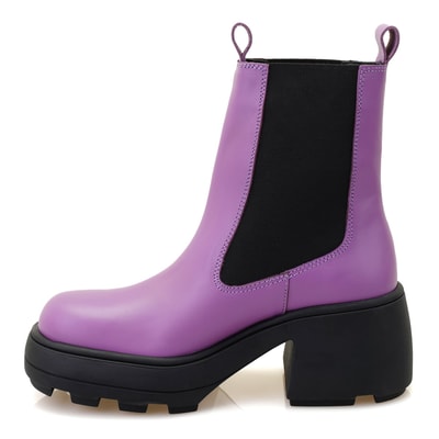 Anton Mor Kadın Yandan Lastikli Deri Bot