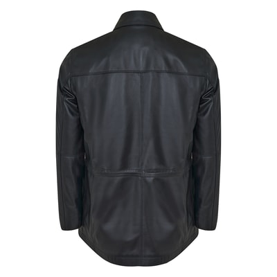 Anton Siyah Erkek Deri Kaban