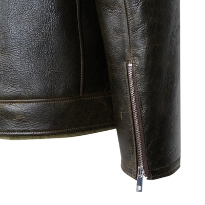 Ariance Yeşil Erkek Kürk Mont