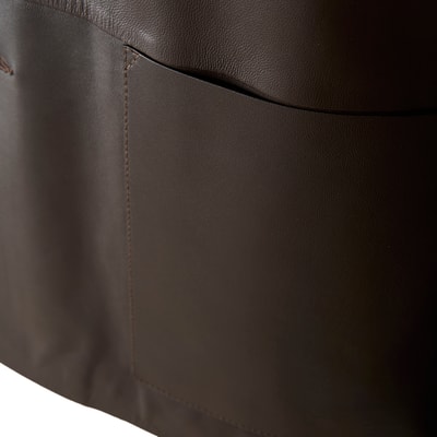 Auburn Kahverengi Erkek Deri Blazer Ceket