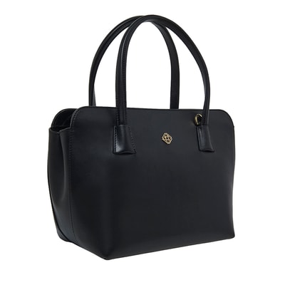 Audra Siyah Kadın Deri El Çantası