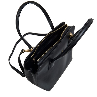 Audra Siyah Kadın Deri El Çantası