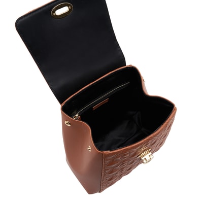 Aurora Kadın Monogram Deri Sırt Çantası