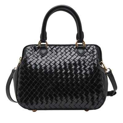 Azalea Siyah Kadın Örgü Deri El Çantası