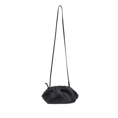 Azure Kadın Omuz Askılı Örgü Deri Clutch