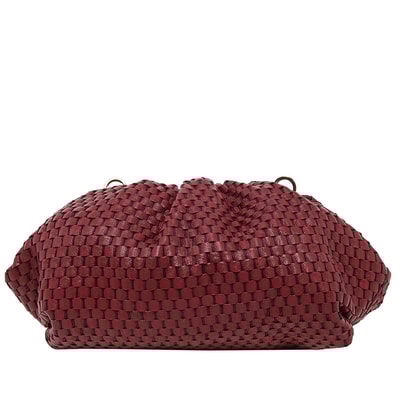 Azure Kadın Omuz Askılı Örgü Deri Clutch