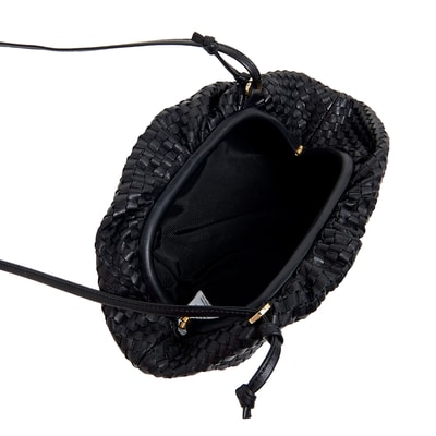 Azure Kadın Omuz Askılı Örgü Deri Clutch