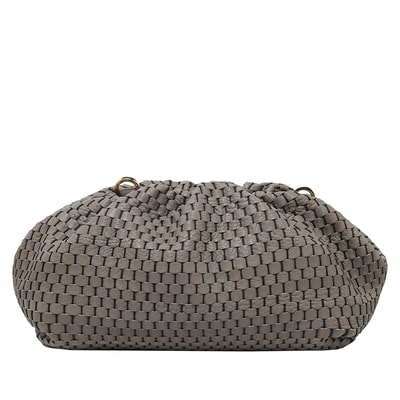 Azure Kadın Omuz Askılı Örgü Deri Clutch