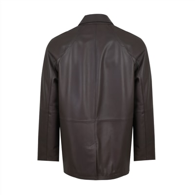 Bastion Kahve Erkek Deri Palto