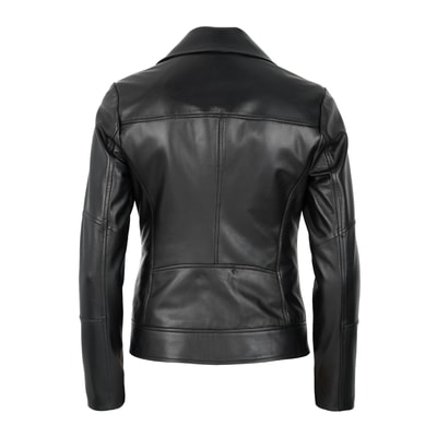 Beatrix Kadın Deri Biker Ceket