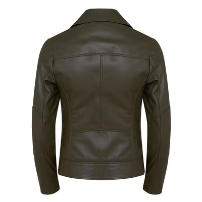 Beatrix Kadın Deri Biker Ceket