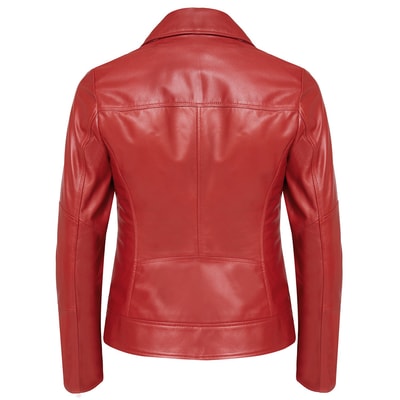 Beatrix Kadın Deri Biker Ceket