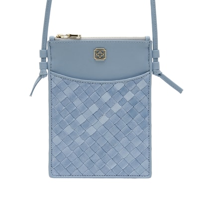 Begonia Kadın Örgü Deri Telefon Çantası