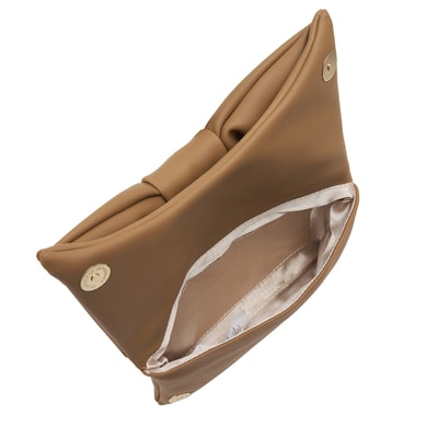 Bej Amite Fiyonklu El Çantası