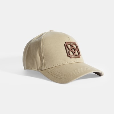 Bej Baskılı Cap Şapka