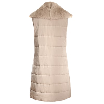 Bej Bibiana Kadın Kürk Yelek