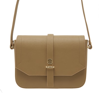 Bej Blatt Kadın Postacı Çantası