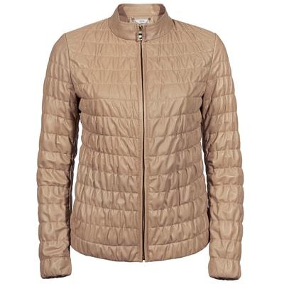 Bej Fernanda Kadın Deri Mont