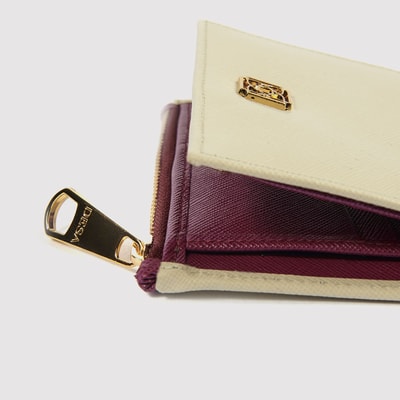 Bej Saffiano Kadın Deri Cüzdan