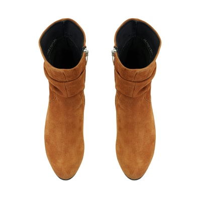 Belen Taba Kadın DesaComfort Fermuarlı Topuklu Deri Bot