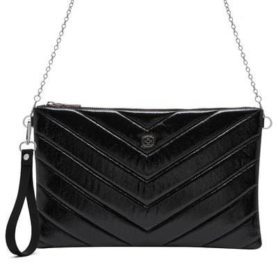 Belize Siyah Kadın Kapitone Portföy Çanta