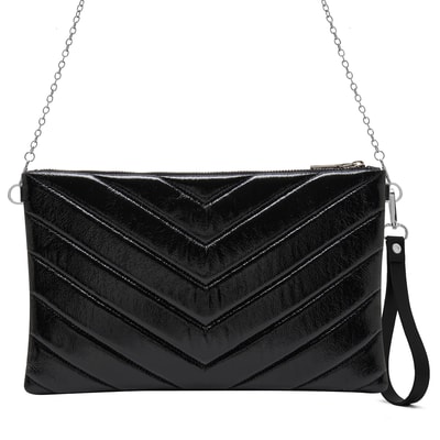 Belize Siyah Kadın Kapitone Portföy Çanta