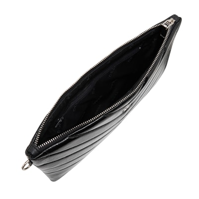 Belize Siyah Kadın Kapitone Portföy Çanta