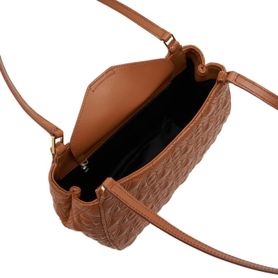 Bellen Kadın Monogram Deri Omuz Askılı Çanta