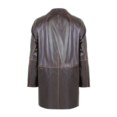 Bena Konyak Kadın Çift Taraflı Süet Deri Pardösü