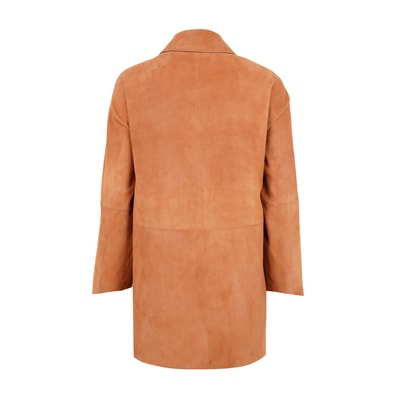 Bena Konyak Kadın Çift Taraflı Süet Deri Pardösü