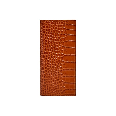 Benigna Erkek Kroko Baskılı Deri Kartlık