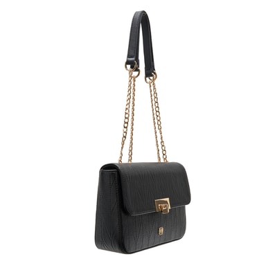 Benoit Siyah Kadın Zincir Detaylı Omuz Çantası