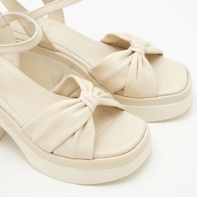 Bette Ekru Kadın Deri Sandalet