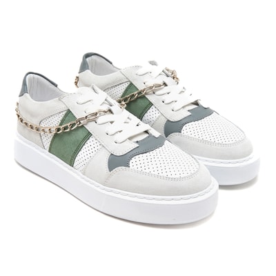 Betty Beyaz Kadın Deri Spor Ayakkabı