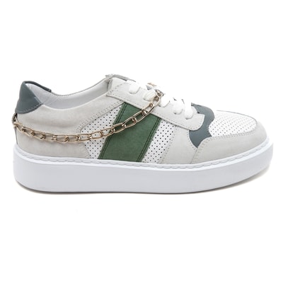 Betty Beyaz Kadın Deri Spor Ayakkabı