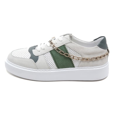 Betty Beyaz Kadın Deri Spor Ayakkabı