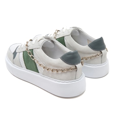 Betty Beyaz Kadın Deri Spor Ayakkabı