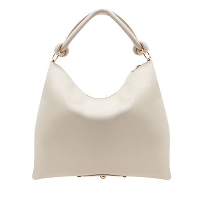 Beyaz Dauer Kadın Deri Omuz Askılı Çanta